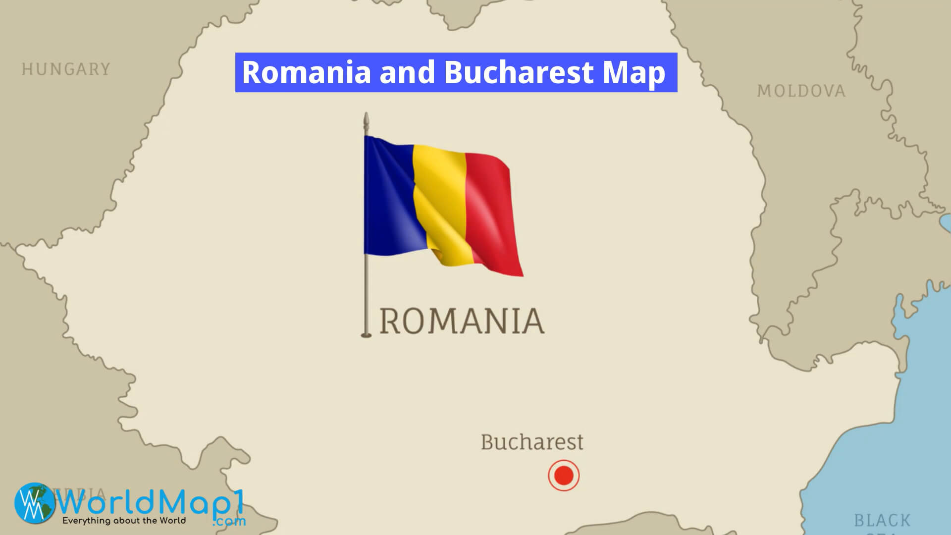 Romanya ve Bükreş Haritası